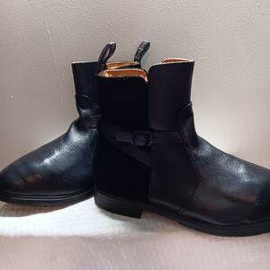 Xena Steel Toe Black Leather Men's Boots